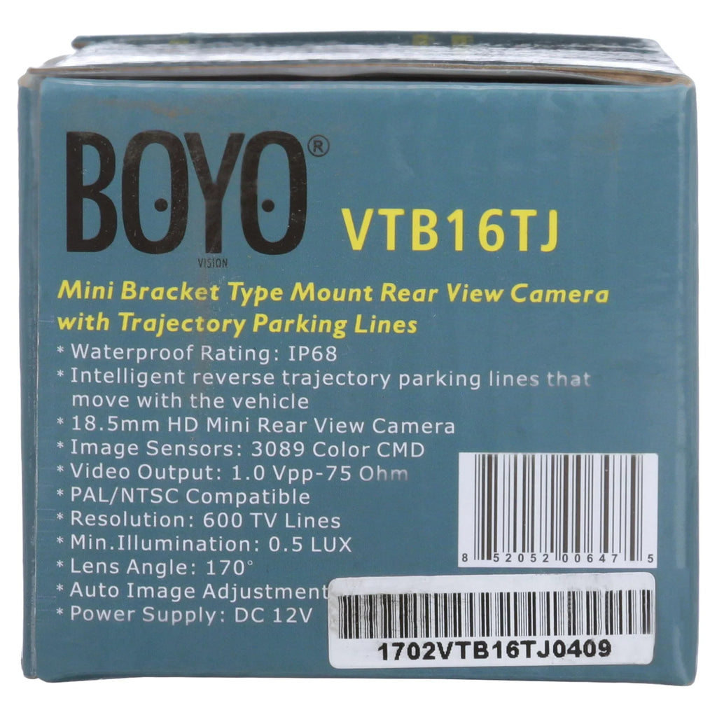 Trajectory VTB16TJ Parking Lines Reverse with Camera BOYO