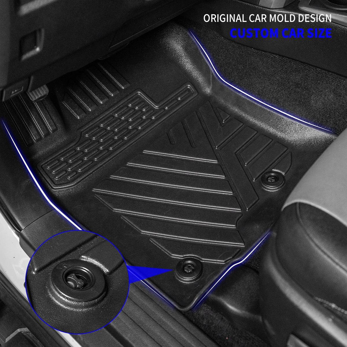 Cargo 4Runner Accessories 7 Floor Cargo Trunk 2013-2023 Mats Mat Seats Mat Liner Fit