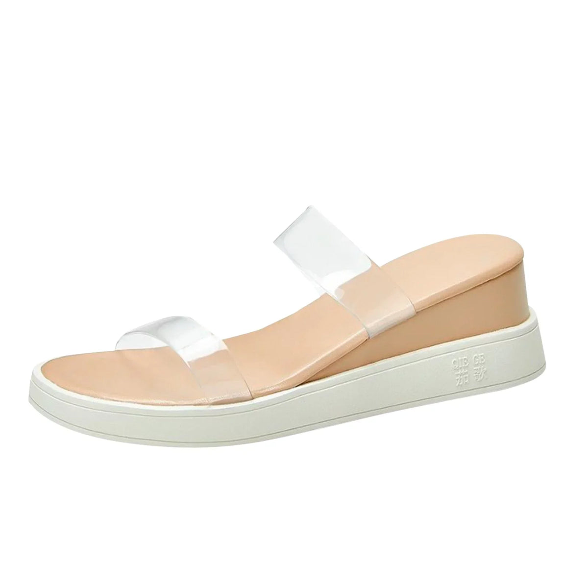 ILJNDTGBE for Women Slippers Sandals Wedge Rubber Strap Transparent Slippers Designer Sandals Women Platform Ankle Slippers Heeled Custom Platform