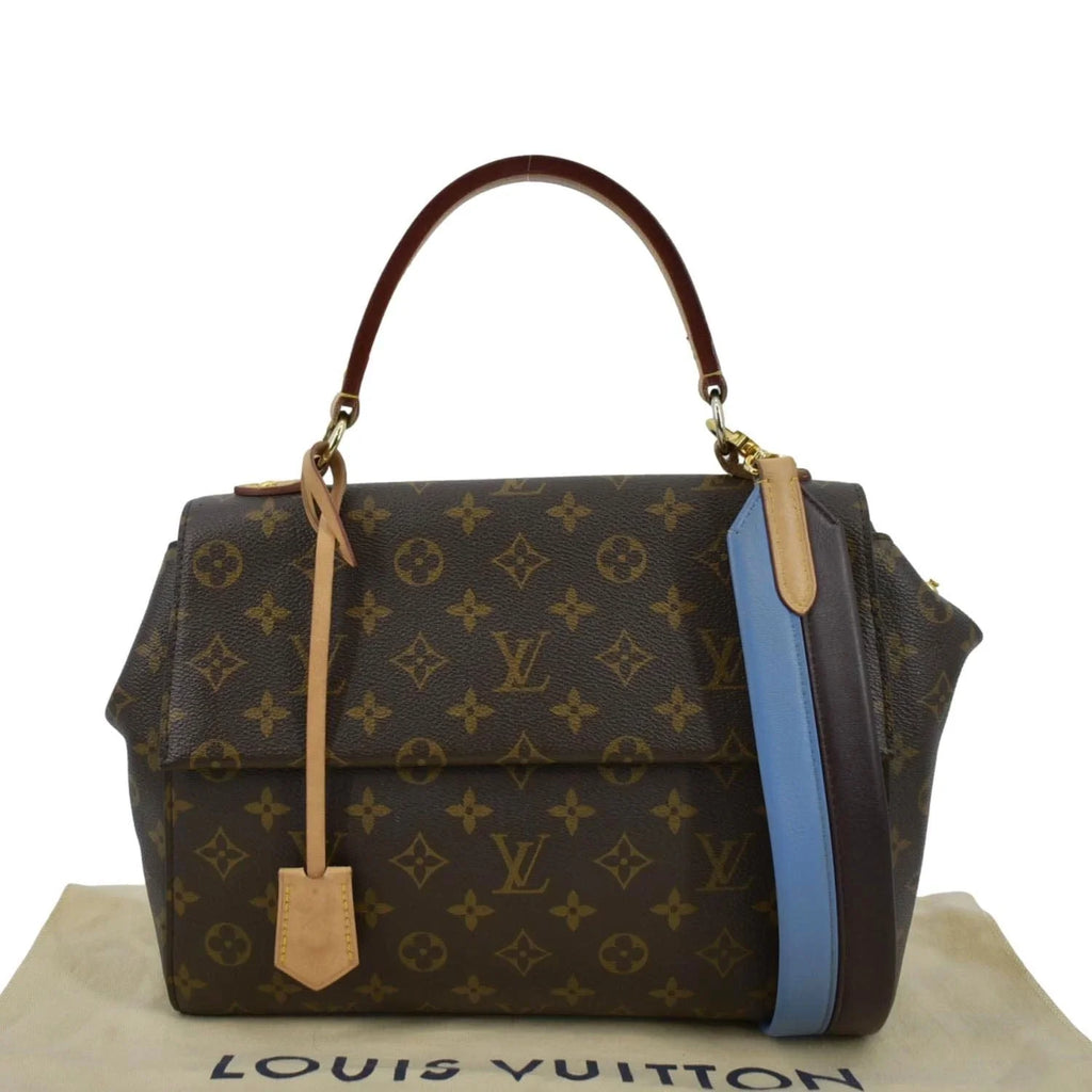 Cluny Monogram Shoulder Canvas Pre-owned Brown MM Bag