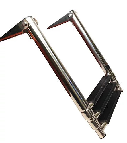 with Pactrade Ladder Grips Folding Rubber Telescopic Steel 3 Boat Steps Foot Stainless Marine