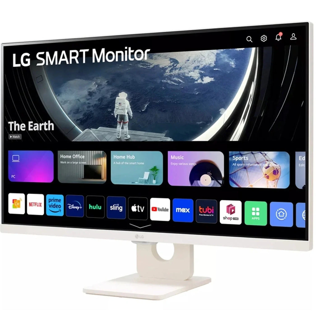 Share, Stand 2023 27-Inch Stereo 2, 23, Type-A), Airplay USB Bluetooth, webOS 27SR50F Smart Speaker, (HDMI, HDR10, IPS - 5Wx2 Screen (Open Tilt LG Box) FHD Monitor,