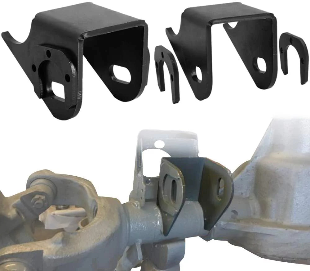 Jeep Front Side TJ XJ Control 2x Bracket Arm For Axle Lower ELITEWILL MJ Mount ZJ Brackets