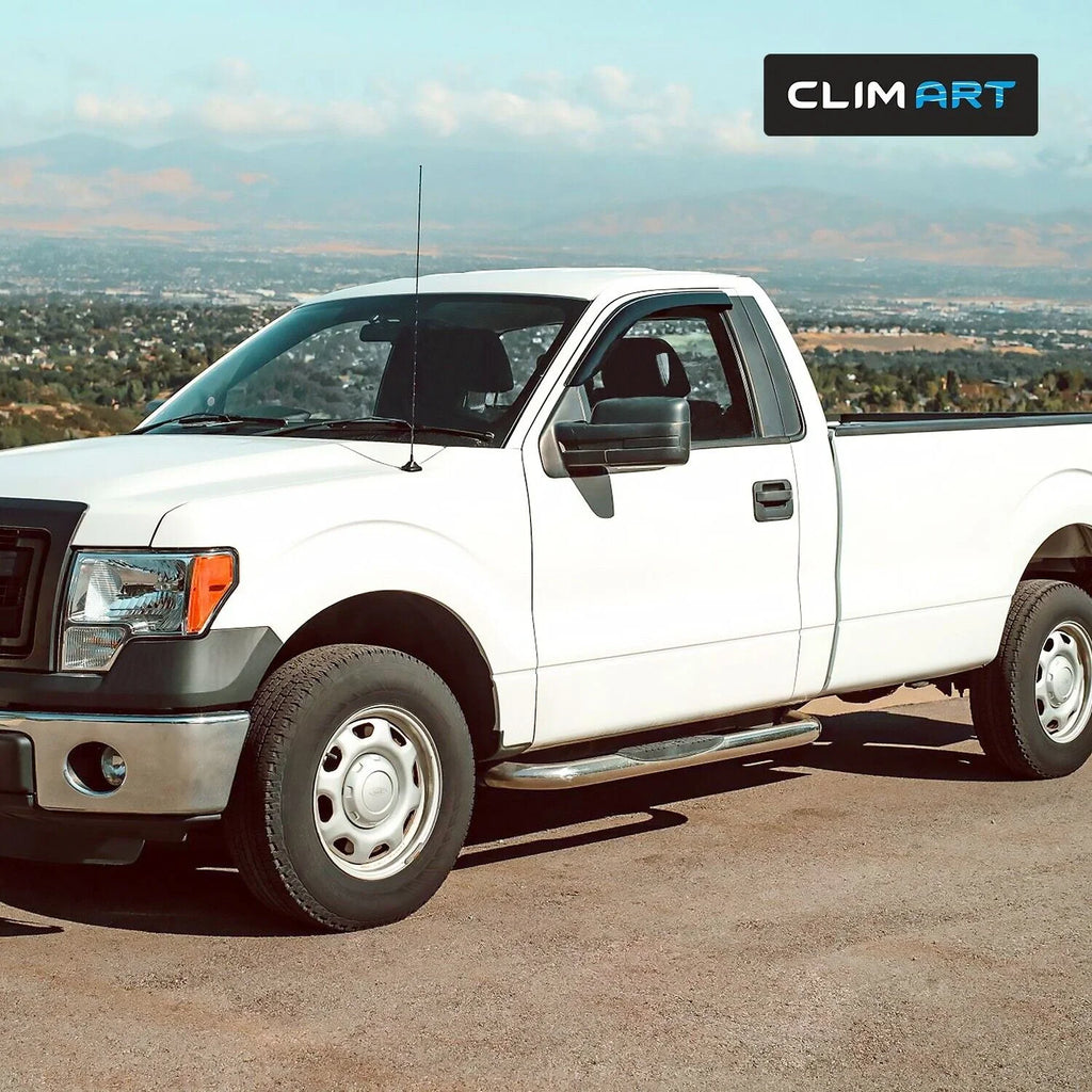 Deflector, SuperCrew, Accessories 2009-2014 for Regular 2 SuperCab, Deflectors, Vent Guards Vent pcs-209008 Durable Tape-on Visors F150 ART Cab, cars, CLIM Rain for Window Window Incredibly Truck