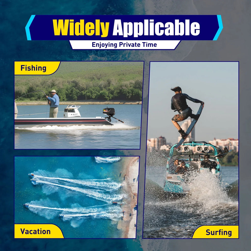 Engine Fishing Boat Motor,Trolling Motor 3.6HP 2 exterior Adventure Outboard Boat WUZSTAR Stroke for Aquaculture