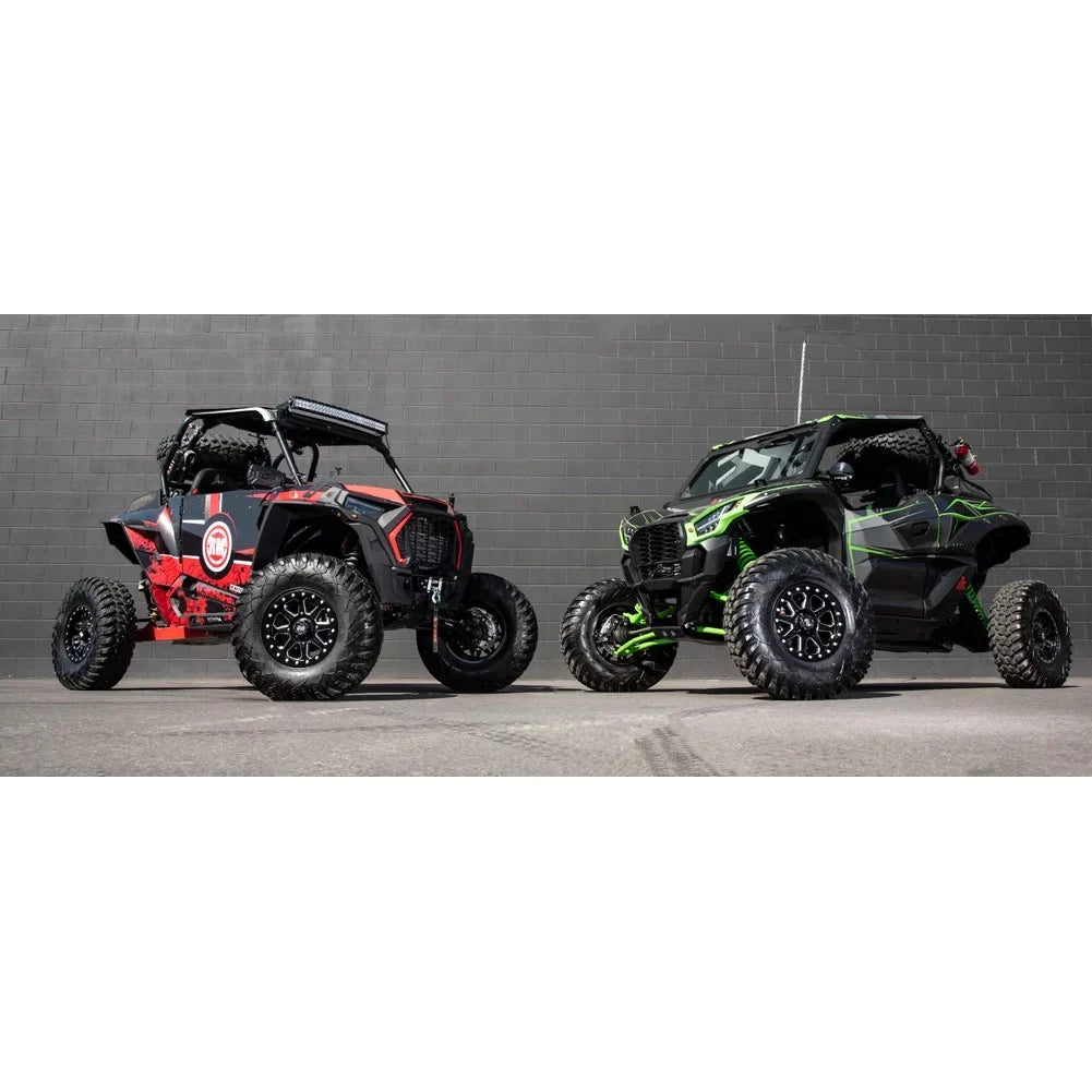 For 2022 5.0 Beadlock + Edition EPS 14x7 4/110 2.0 Ranch VI Tusk Viking Yamaha Black Wheel Matte Uinta