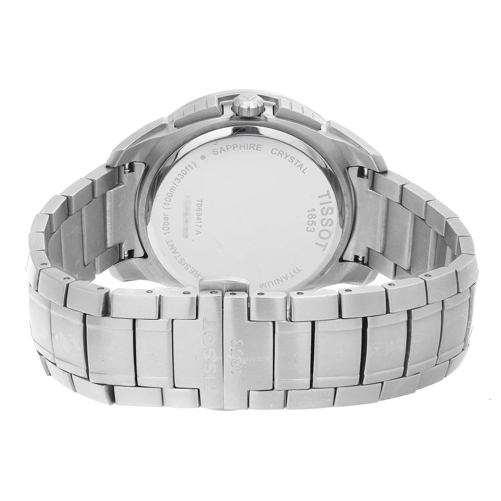 Watch T-Sport 43mm Tissot Blue Quartz Mens Dial Titanium T069.417.44.041.00