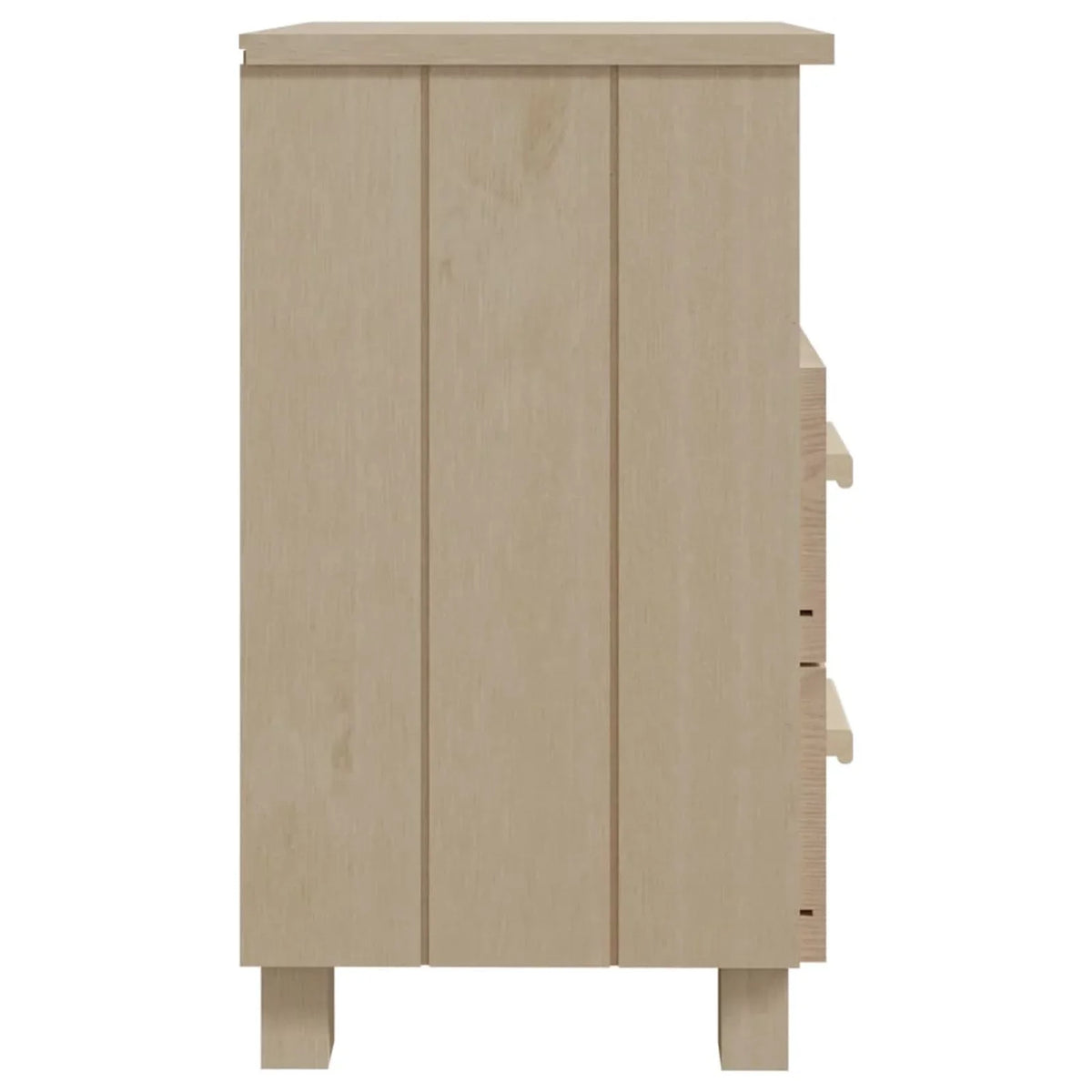 Cabinet Honey HAMAR Wood Solid Bedside Brown Htovila 15.7"x13.8"x24.4" Pine
