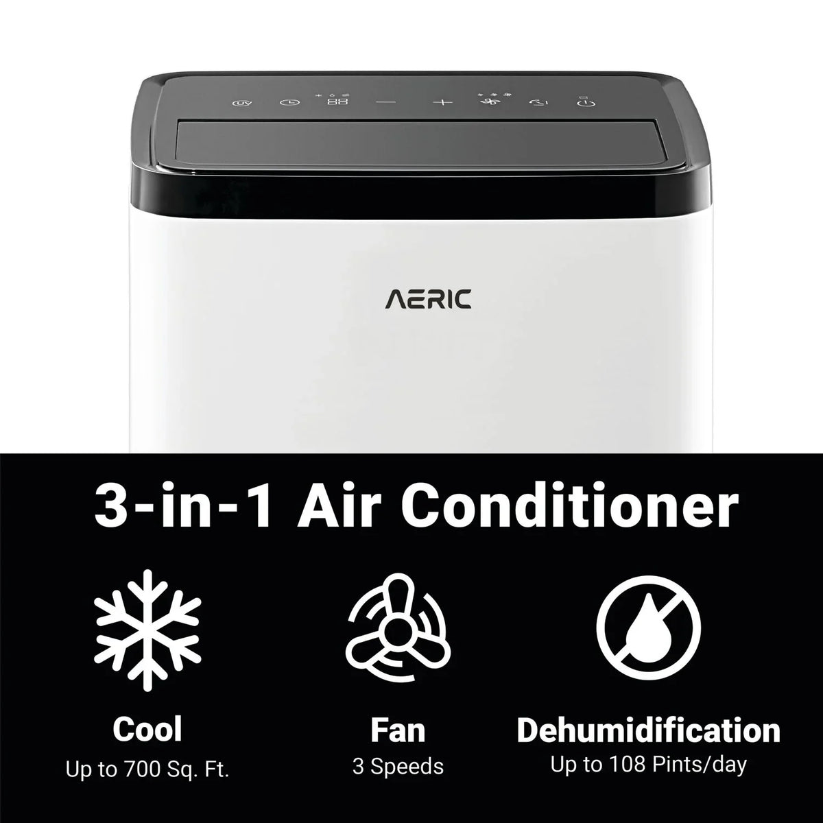 SACC ASHRAE) Conditioner Air BTU BTU (14,000 10,000 Portable Aeric