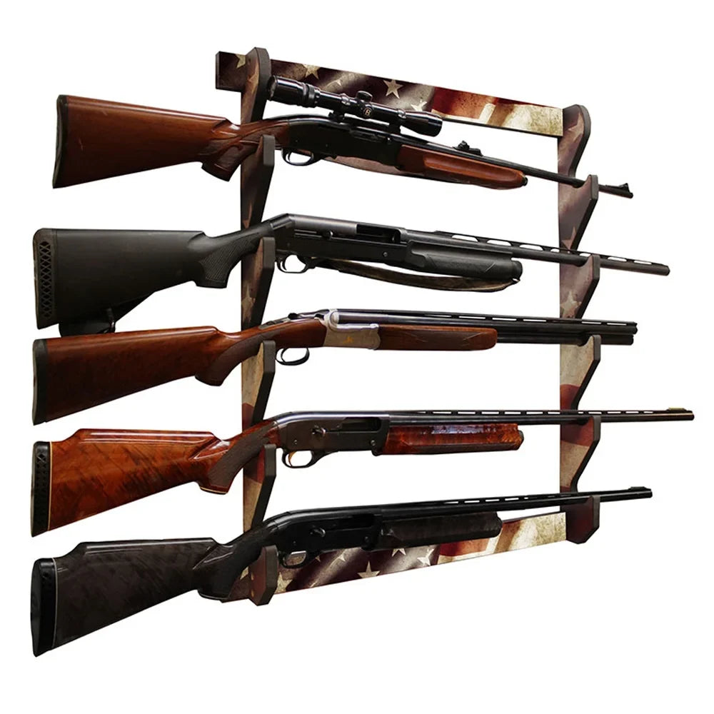 Creek 38-4046 Americana Storage Display Gun 5 Patriotic Creations Rack Rush Wall