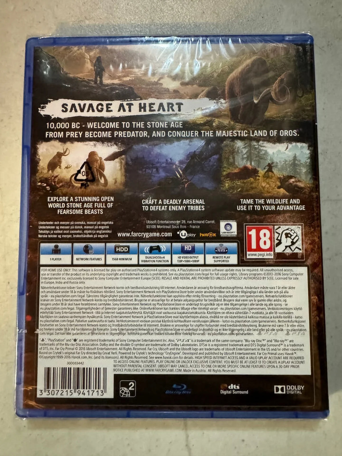 Brand PS4 Sealed New Factory Far Primal Cry