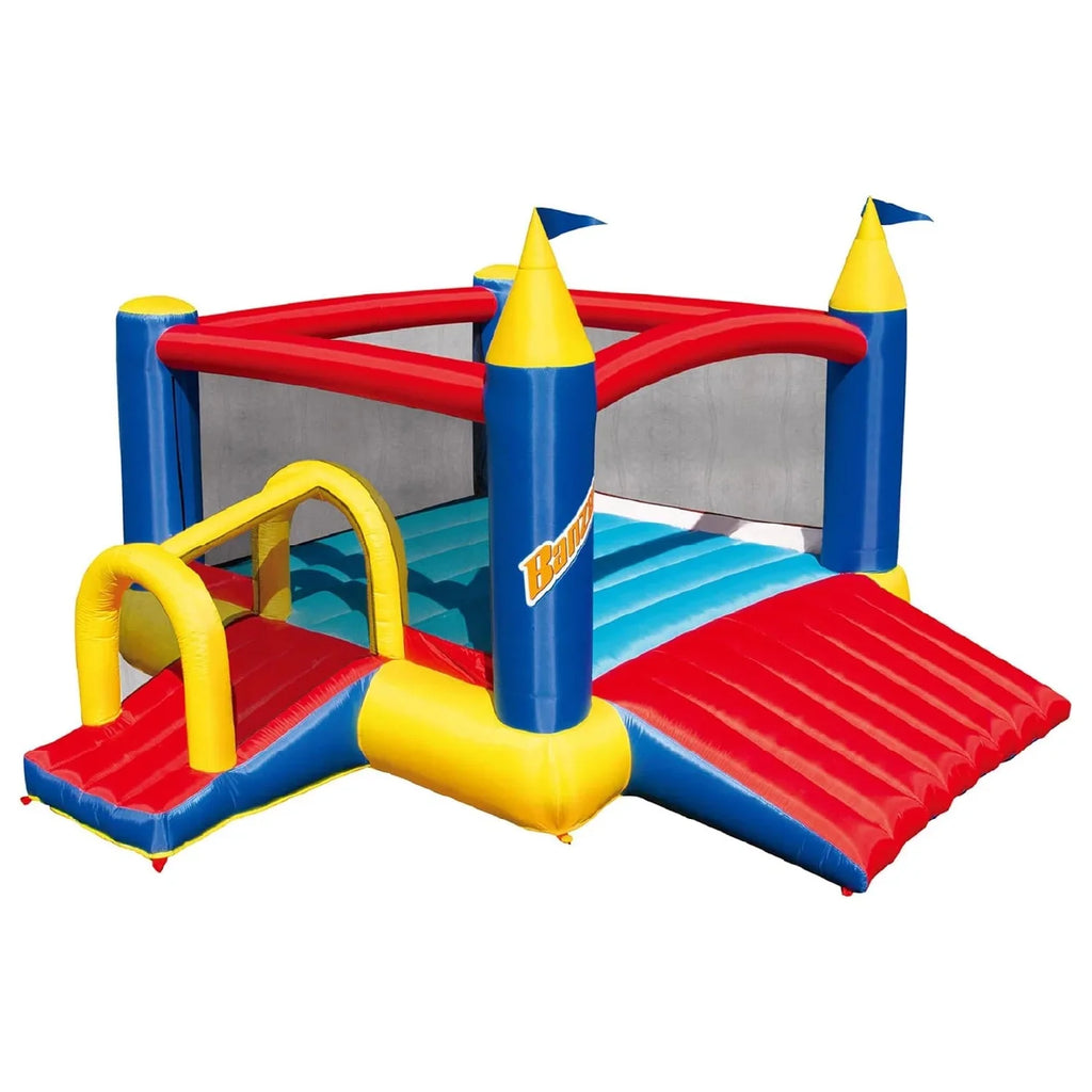 2 Fun House Slides Complete Bounce Slide with Air Blower Banzai N’ Set and