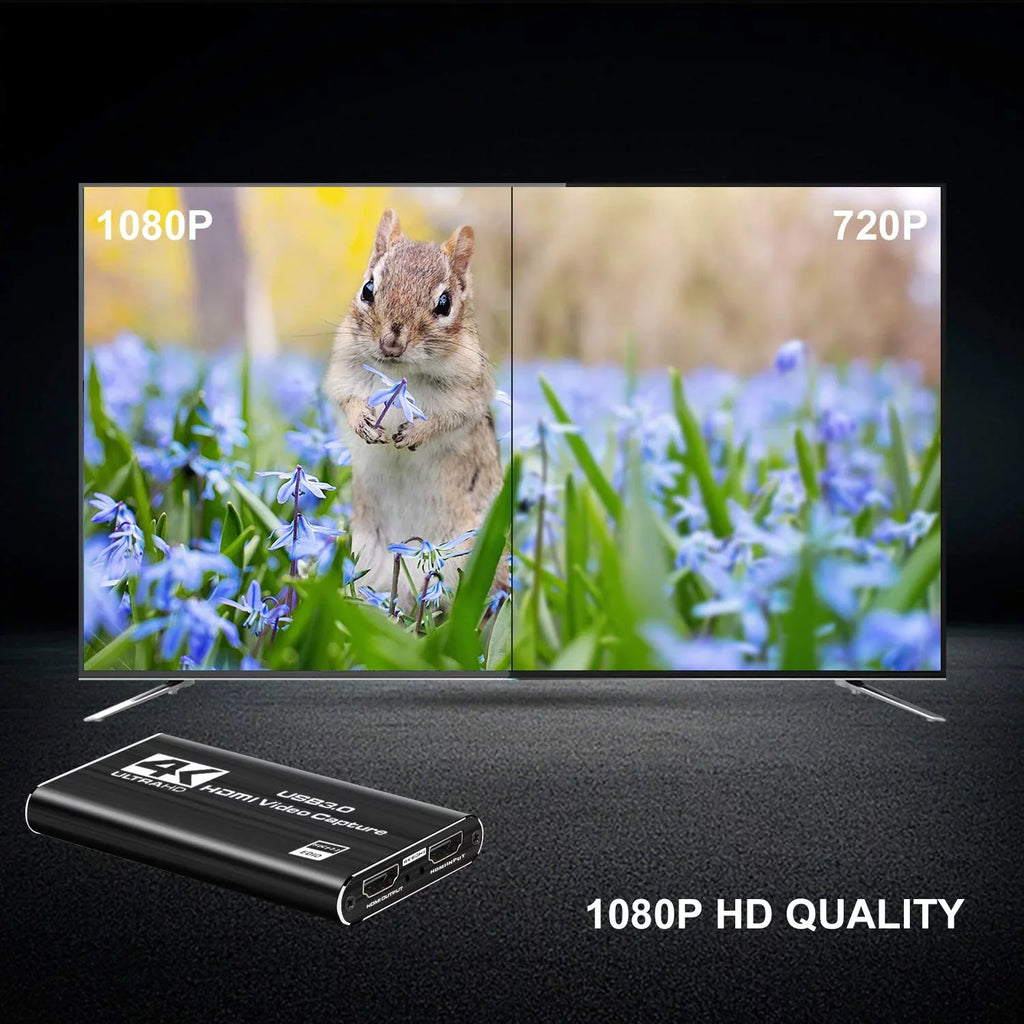 Support Capture PS4 Twitch for YouTube and One Device ANSTEN USB3.0 Game Streaming OS Windows Capture Video Linux Game X Card, HDMI 60HZ Recording OBS 4K Xbox System to Use