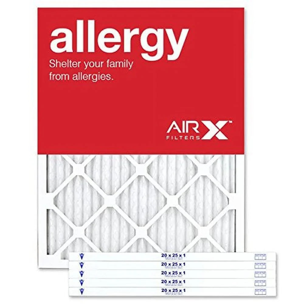 Box Allergy MERV Air the USA - Made 6 Pleated 20x25x1 Filters - 11 in Filter AIRx of