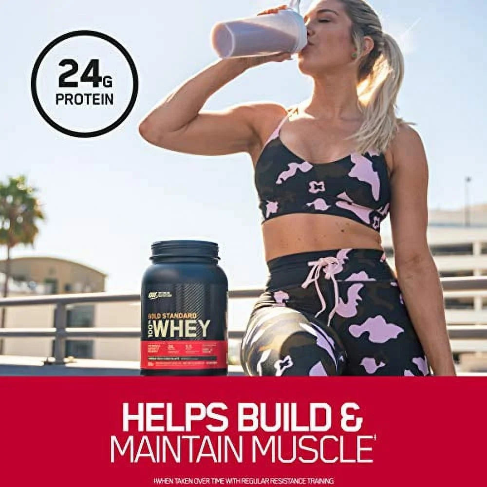 Rocky Vary) 100% Optimum Pound Standard Nutrition (Packaging Road, Whey 2 Protein Powder, May Gold