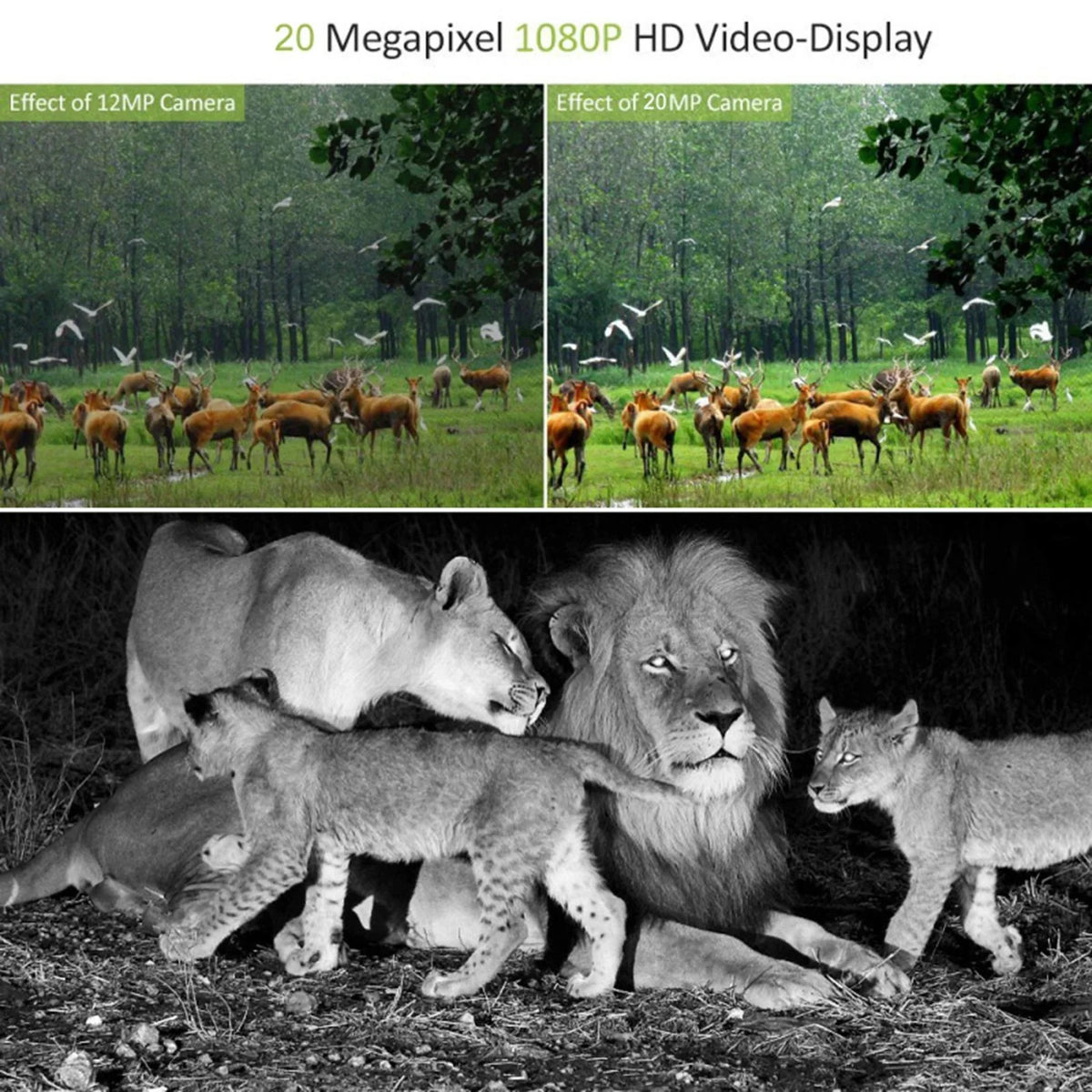 Lens Wide Camera 120 Scouting Game Camera degree Angle Wildlife liquid 1080P LEDs and Mini .0" Night LCD with Cam IR 16MP