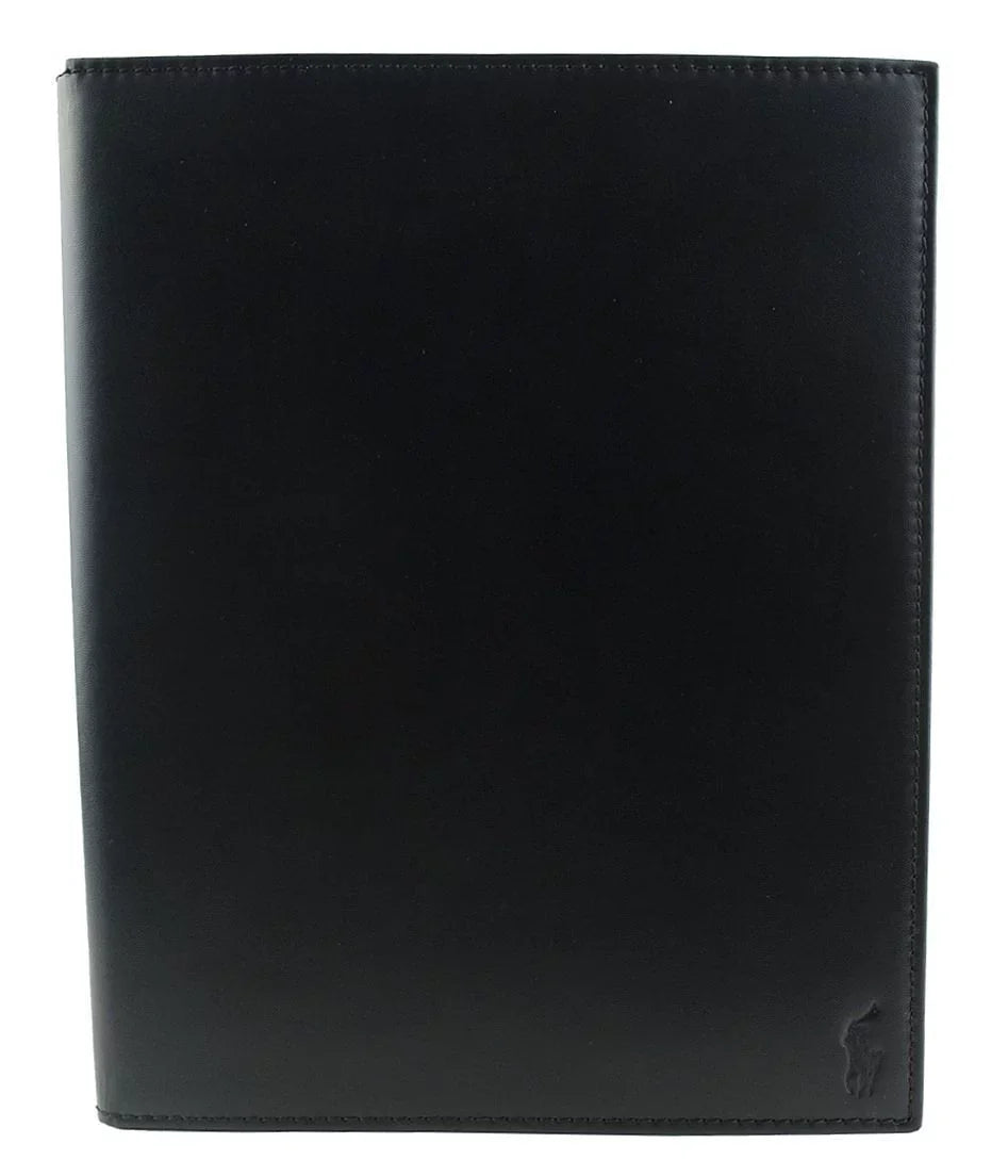Case Tablet iPad, Lauren Leather Black) (For Polo Genuine Ralph Original