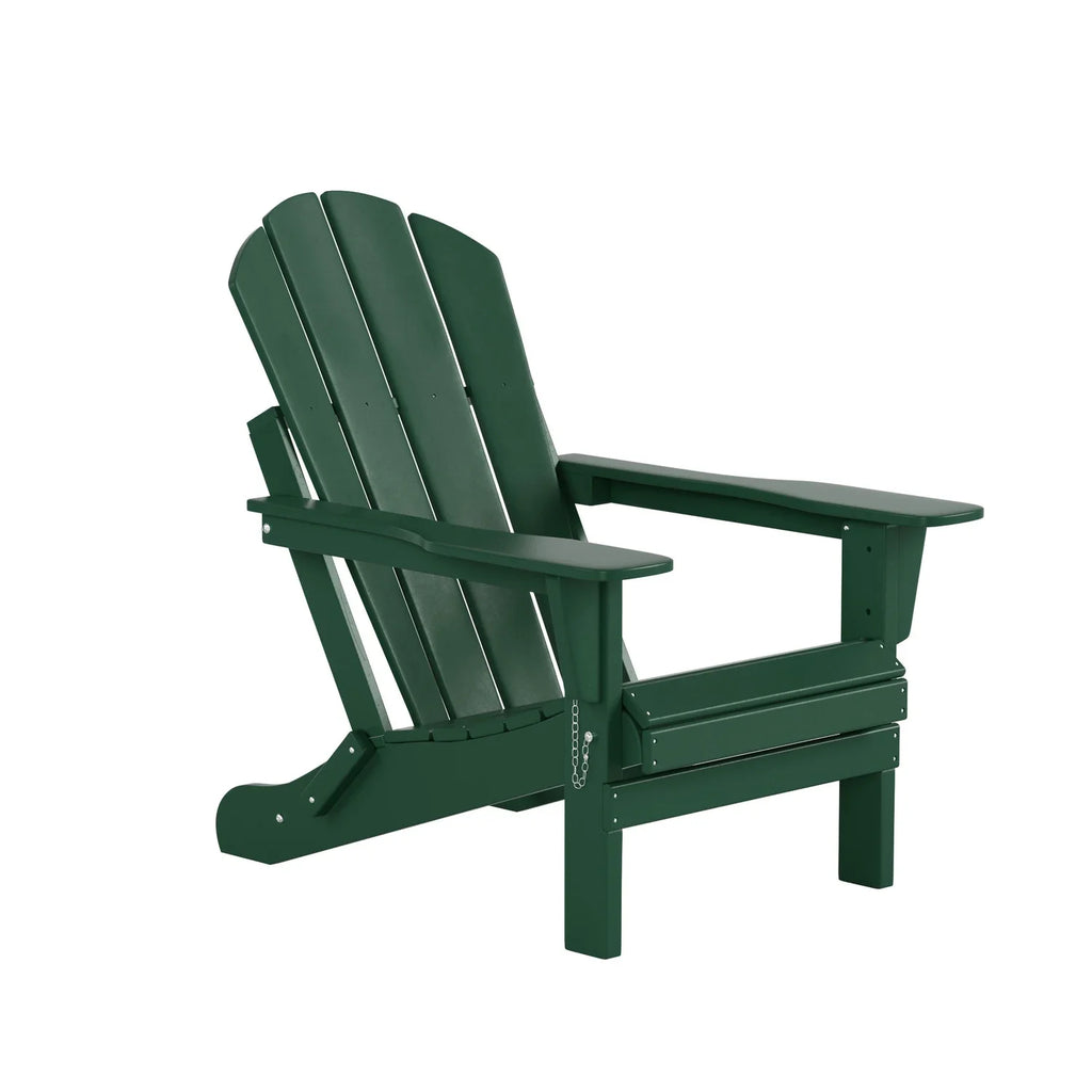 4), PLATINUM (Set EXTRA Adirondack Green exterior of Poly Classic Patio Chairs Dark Folding