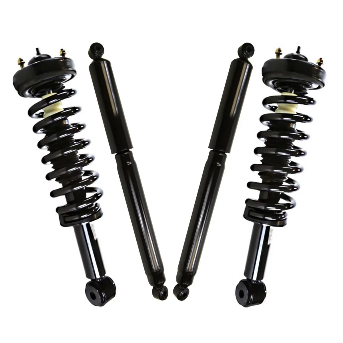 2013 2009 & 4WD Kit for 5.4L V8 2010 AutoShack Set and F-150 Springs SUSPKG11001 of 3.7L 4.6L Front Absorbers Replacement 2012 Complete Shock Rear V6 3.5L Strut Coil 4 2011