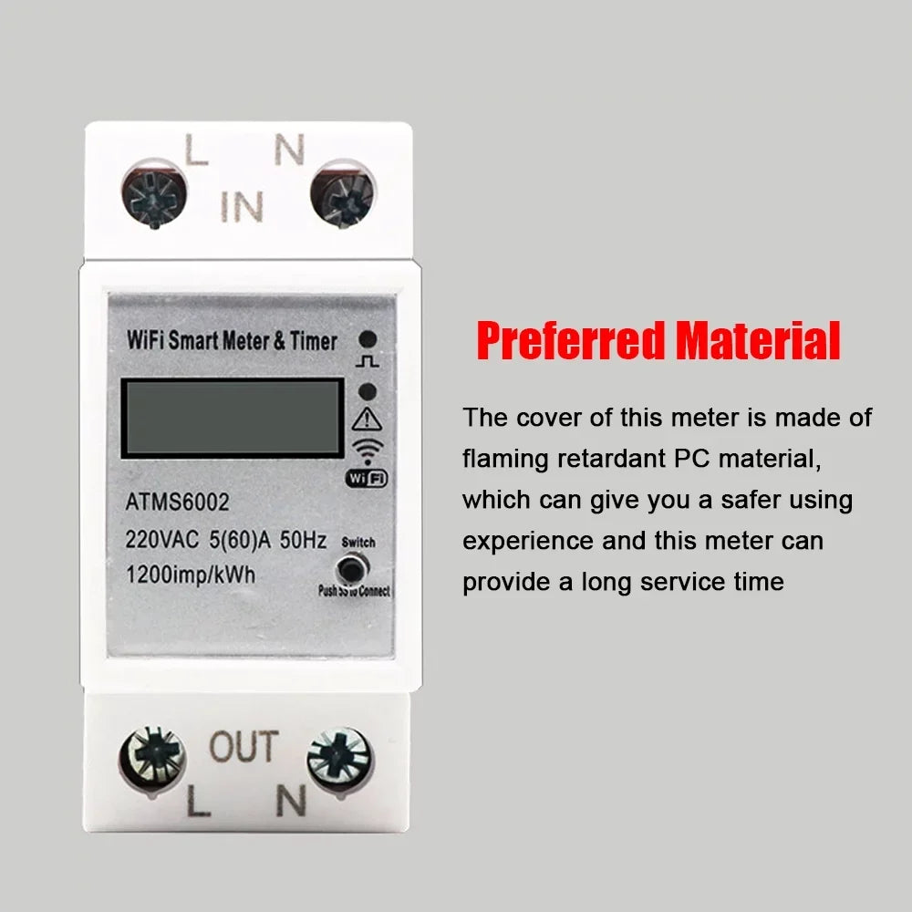 No Meter APP Intelligent Remotes Meter Meter Control Walmeck Energy Manual Meter Home Meter Home Electric Mobilephone Need Electric Reading WiFi Intelligent Electric Intelligent Timer