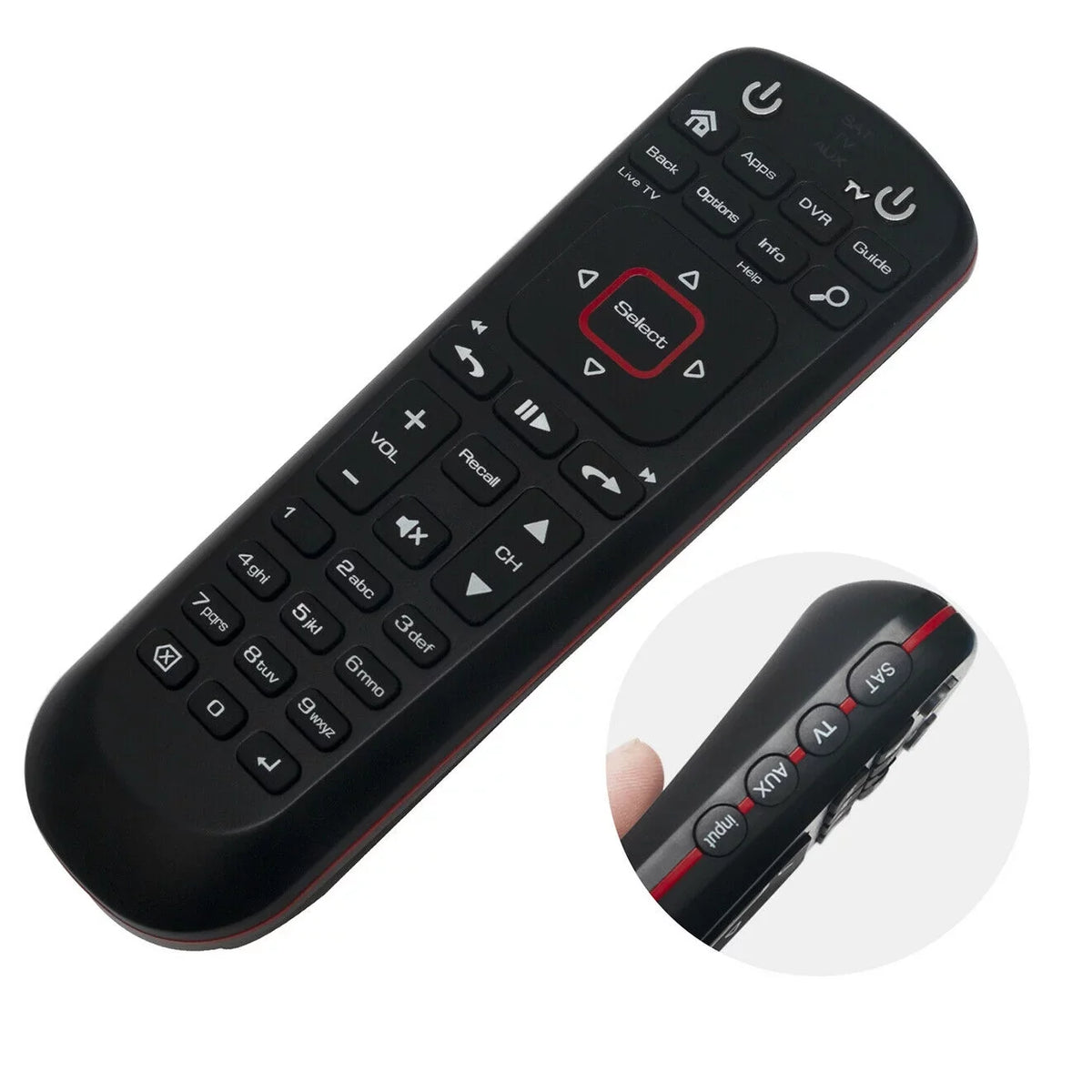 SAT Receiver Mode w Dish 52.0 Control for Satellite Replaced AUX New Remote TV