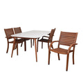 International Piece Home White in Patio Dining 5 Set Charlotte Amazonia Deluxe