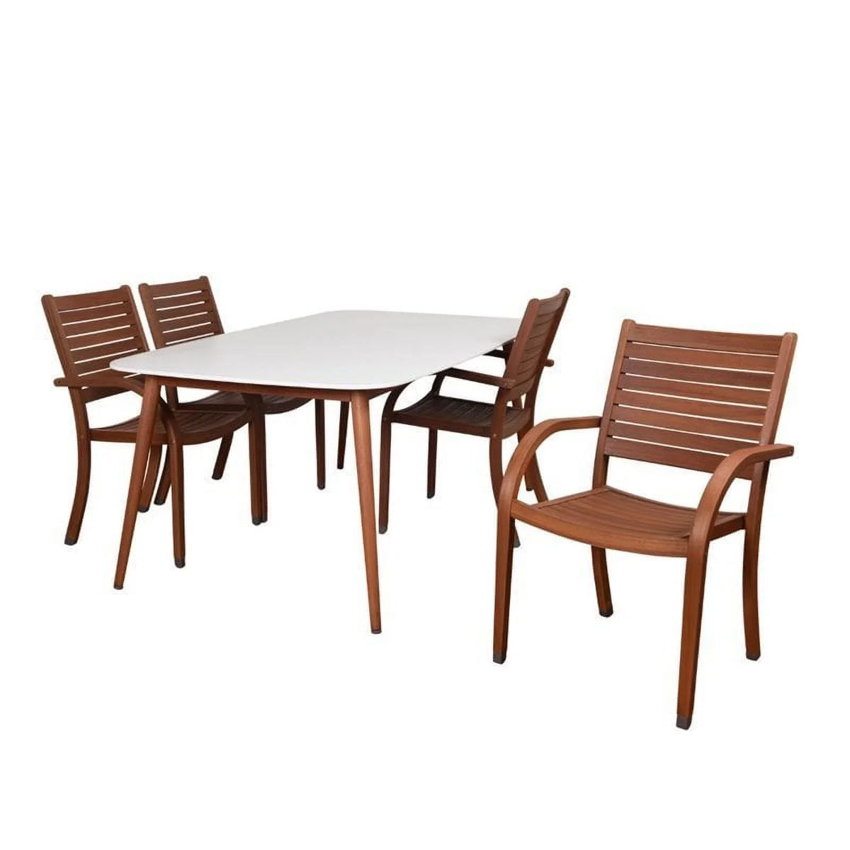International Piece Home White in Patio Dining 5 Set Charlotte Amazonia Deluxe