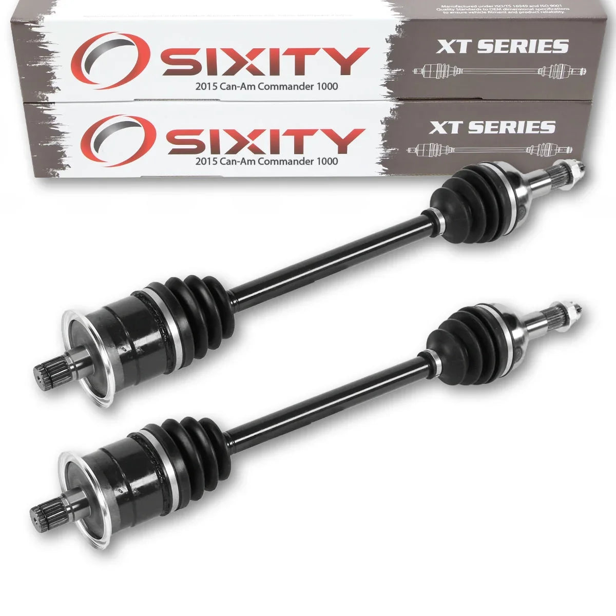 Left 2015 Rear 1000 Axle compatible 4X4 Right Commander 1000 MAX 2 pc - XT with XT Can-Am DPS Sixity