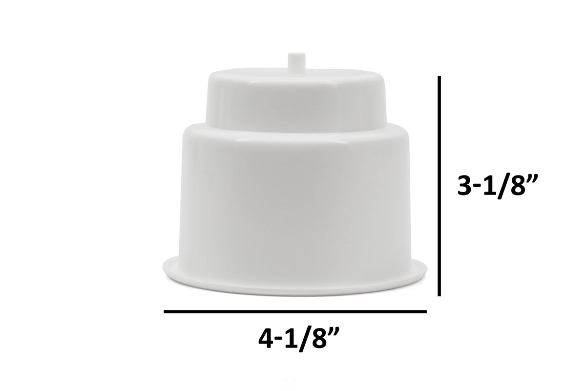 RV Drop Camper 10 with Plastic Boat Drain In Pocket Inch Holders Insert Motorhome O.D. 3-1/2 Pontoon Auto & Car Truck I.D. Hound for Recessed 4-1/8 Cup Marine Universal White Inch Red