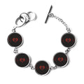 Charm Bracelet Electrocardiogram Bangle Jewelry Chain Design Heart
