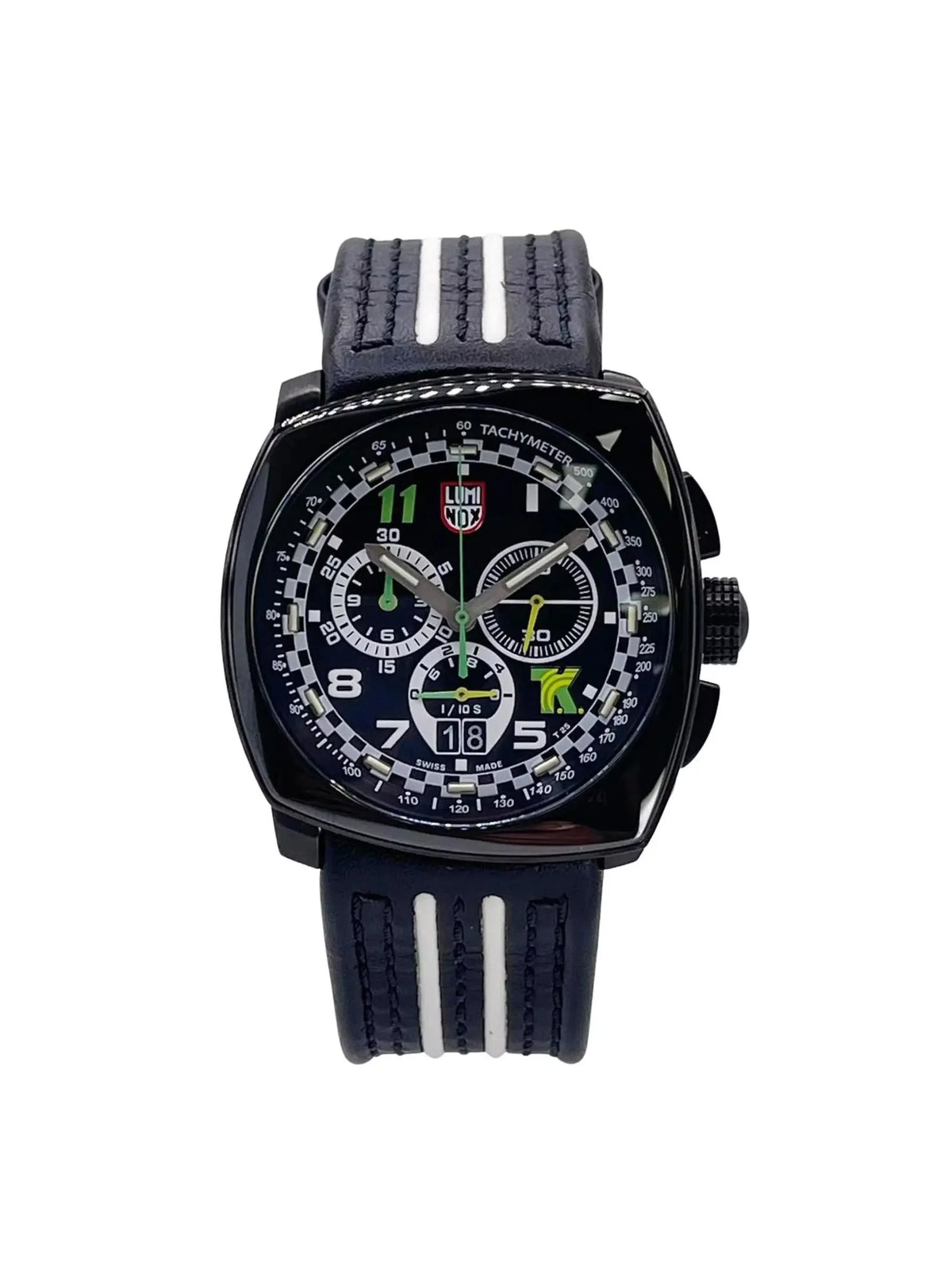 Watch Limited Kanaan Mens XL.1142 Tony Steel Luminox Quartz Edition Black Dial