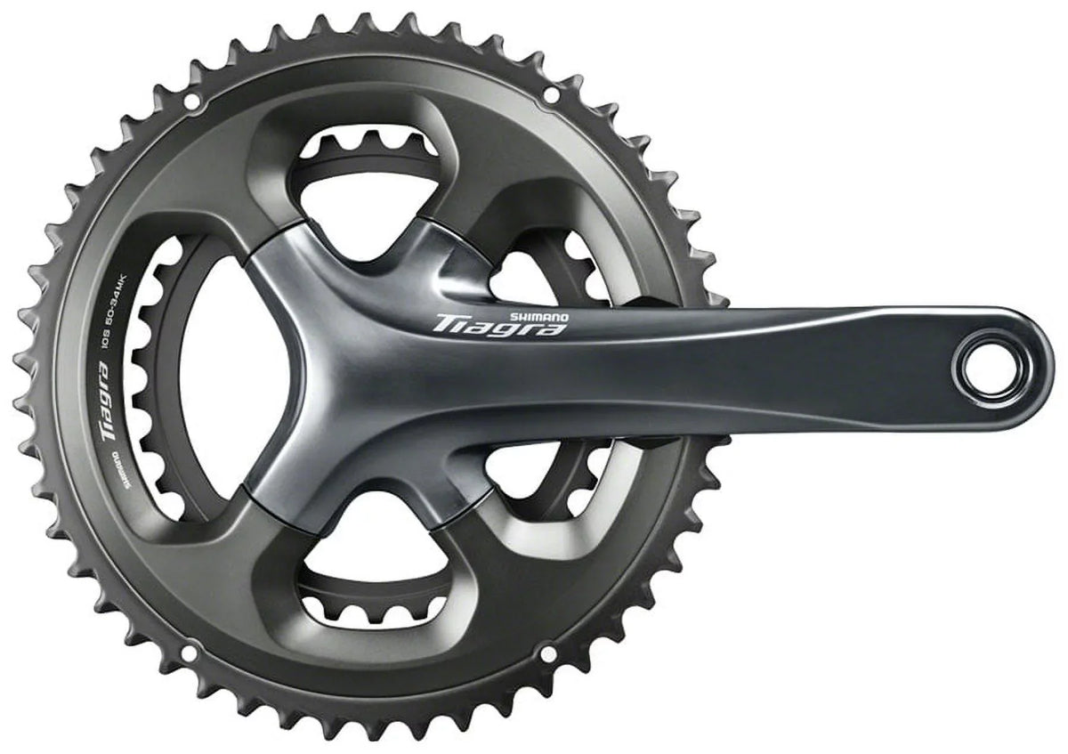 BCD, Asymmetric FC-4700 10-Speed, Tiagra - Spindle Interface, Shimano Crankset Gray II 175mm, Hollowtech 110 48/34t,
