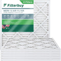 MERV Pleated Filterbuy 13 AC HVAC Air Furnace Filters 12x12x1 (6-Pack)