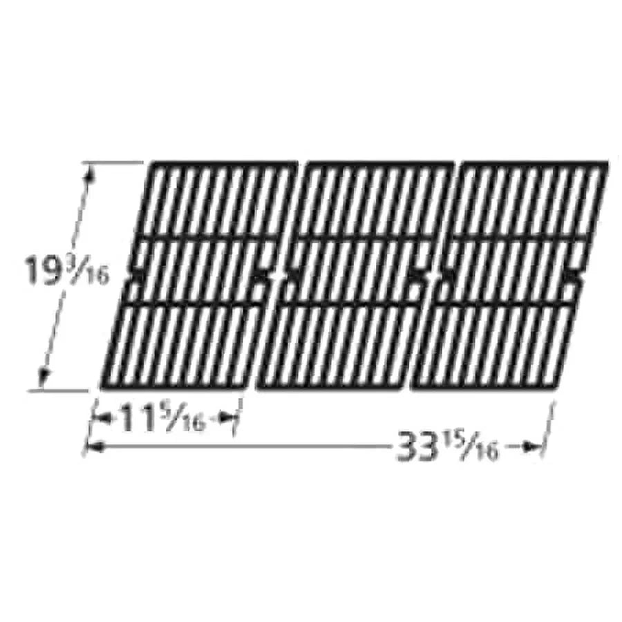 iron Brinkmann, cast grid for brand Gloss gas cooking grills Charmglow