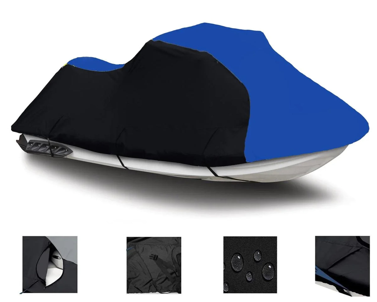 BLACK Compatible 2015 for 2007 2017 250X Kawasaki 2012 / 2018 Jet 2016 2009 D 2011 Ski Ultra 2019 LX 2021 Cover BLUE 2020 2008 2013 / 2022 Watercraft 2014 2010 600 2008 2007 HEAVY-DUTY,