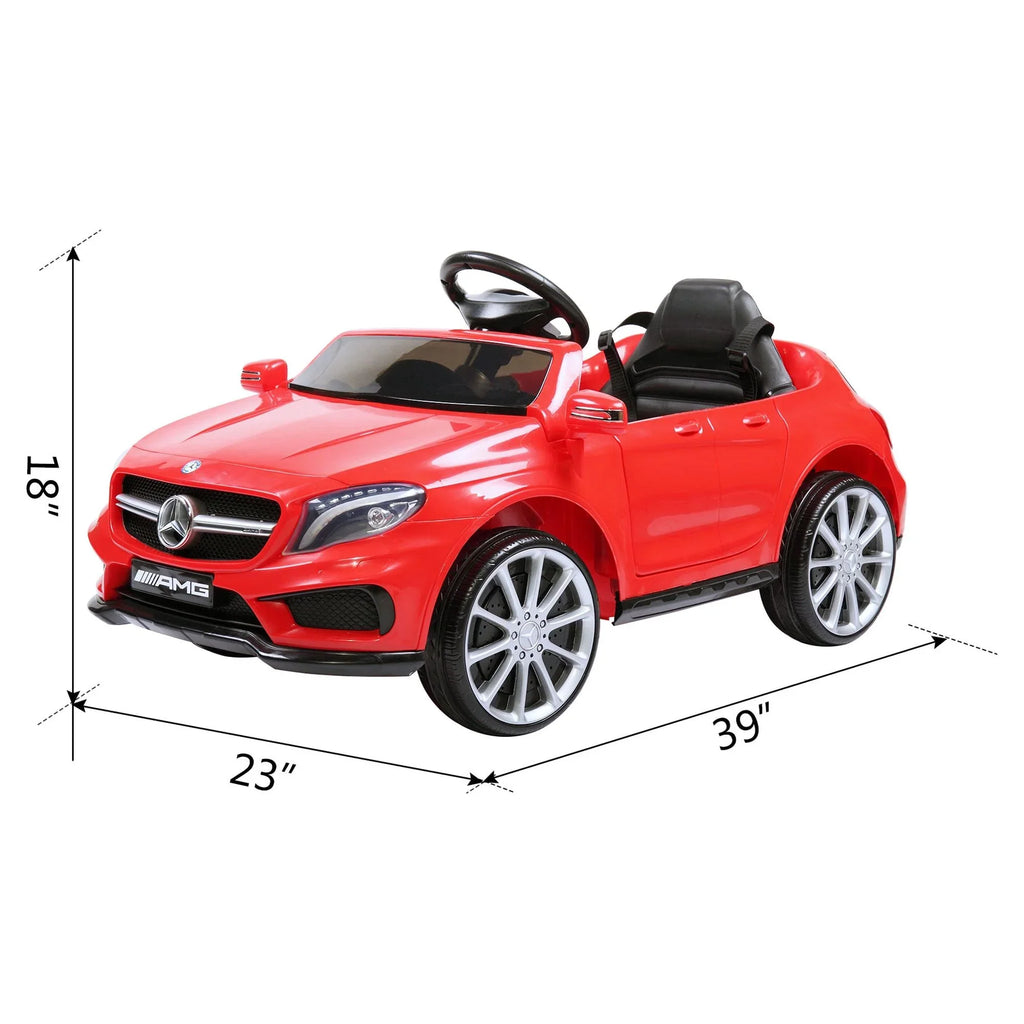 on Music Ride Red W/ Licensed Benz Control Remote 6V Kids 3-6 TOBBI Age Car Lights Child,