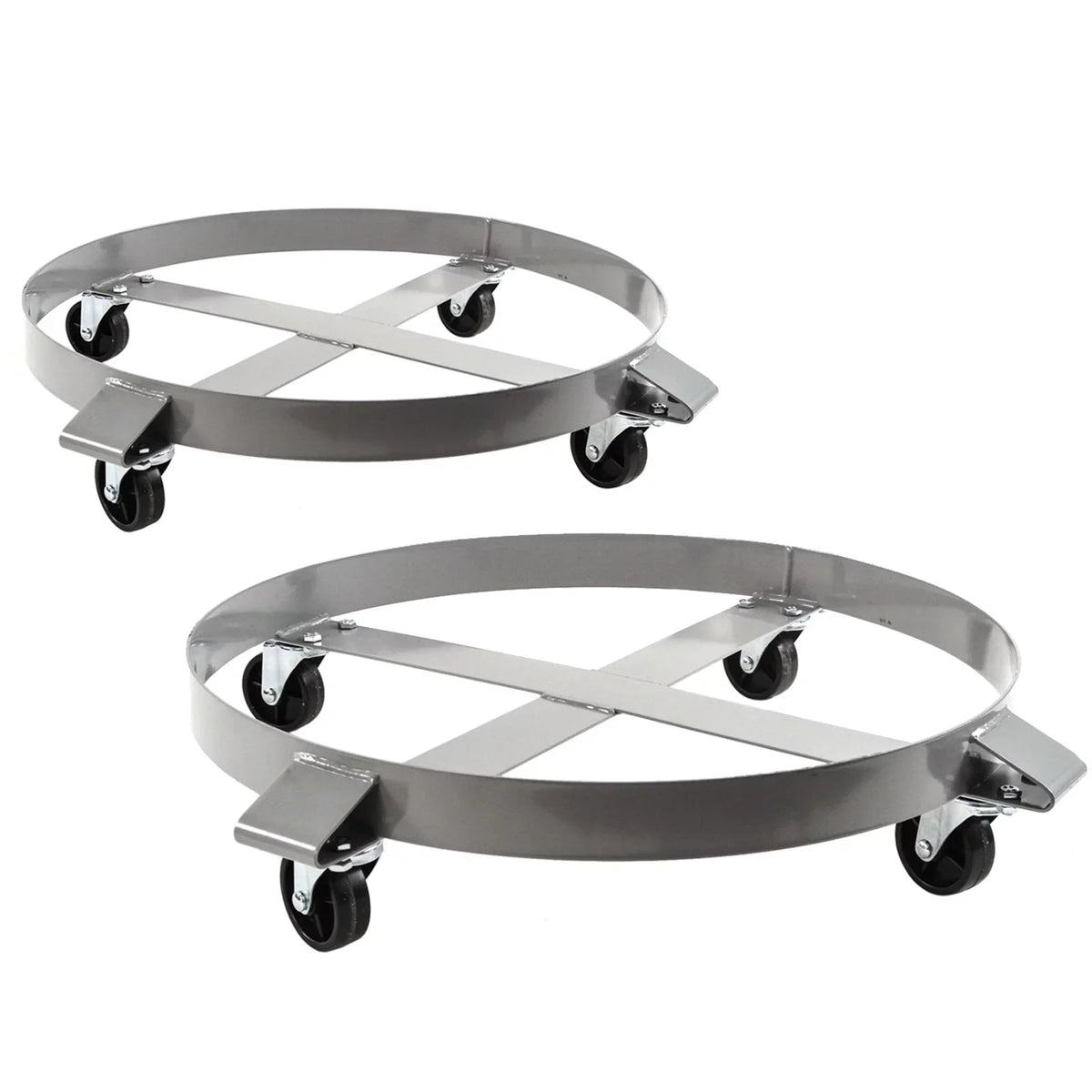 Heavy 2 Dolly Dollies Capacity 55 Drum Tipping Red Hand Non Gallon Frame 1000 Swivel Duty - Auto Truck Hound Casters Wheel Steel Pound