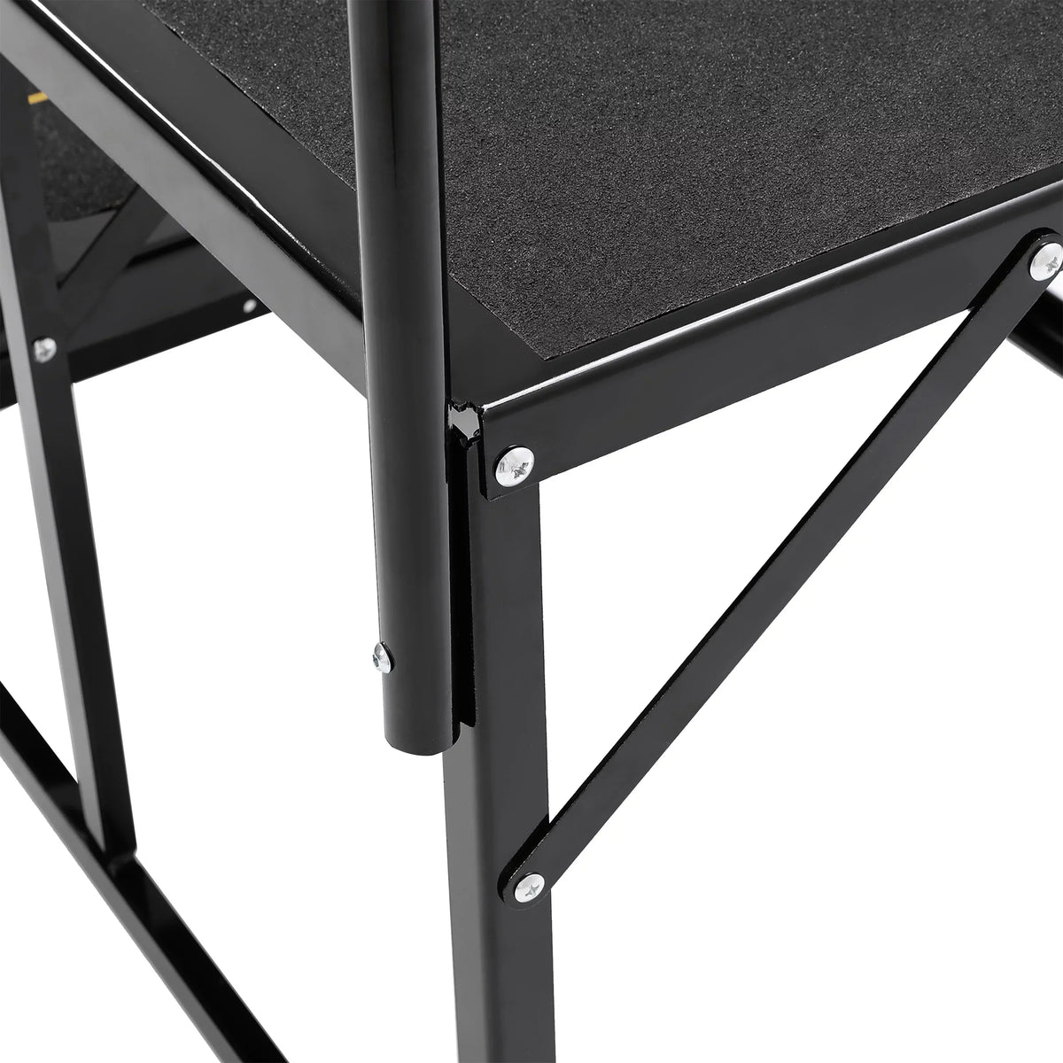 Rail W/ Hand-railing Steps for Trailer HECASA Steel Camper Armrest 3 Side Travel Load Trailer Stairs Universal RV Hand