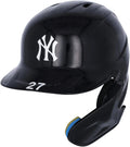 Worn - 11 Played Games New Navy Stanton Authentic September #27 30, Fanatics Certified and on Helmet Yankees Game-Used During 22, Giancarlo 2022 York October Batting