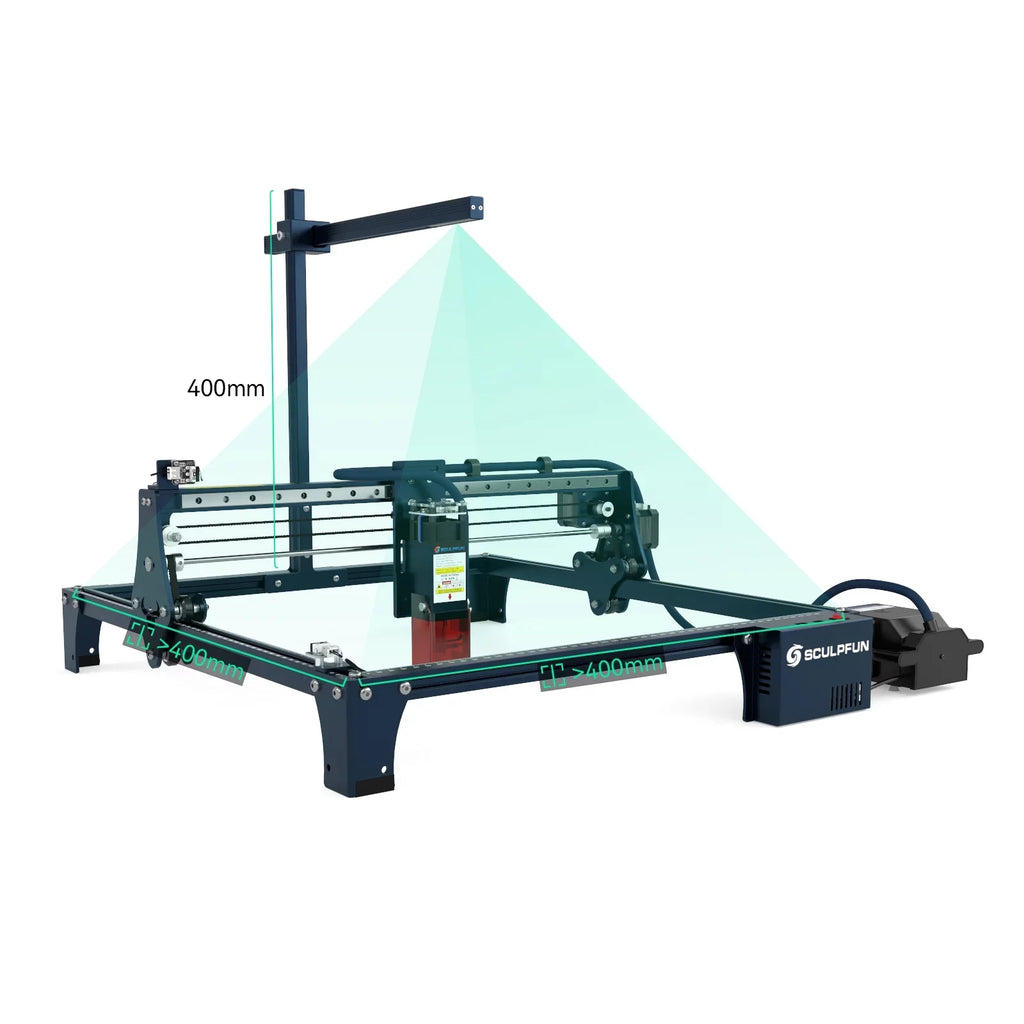 with CAM500 S6/S6 SCULPFUN Working for win7/win10/win11/mac /S9/S10/S30 and Lens Camera series 120° Area Pixel Suitable Engravers with Compatible Wide-angle 400*400mm Ultra S30 Sculpfun 5MP