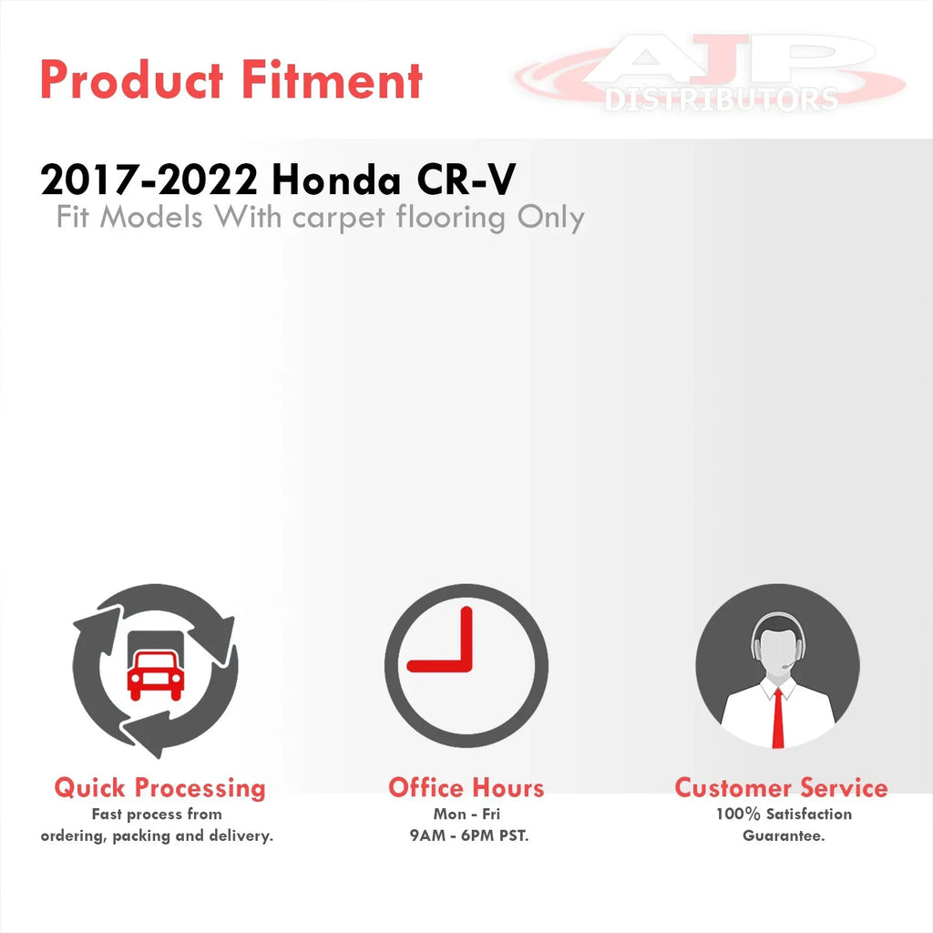 2018 17 Liner TPE Compatible/Replacement Rubber Proof 21 AJP CR-V Distributors 2022 20 2017 22 3-Piece climate CRV Season Front 2020 All Set Floor Guard For 19 18 Mats RW SUV Honda Rear 2019 RT 2021
