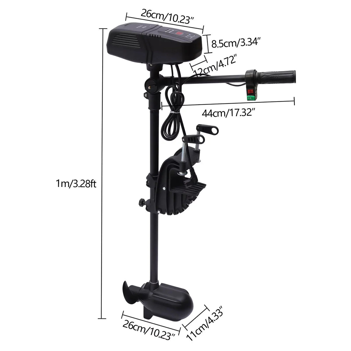 260lbs Boat Heavy Trolling Motor Motor Electric Fishing Engine Duty 48V Outboard