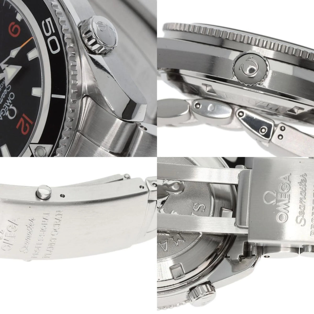 Stainless 2201.51 Men's Co-Axial Ocean Pre-Owned Seamaster Watch Omega (Good) Steel/SS OMEGA Planet