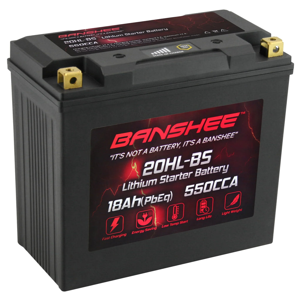 Battery YTX20L-BS with Banshee Sea-Doo 2016 Motorsports to LiFePO4 Compatible 2016 Pro Wake 215