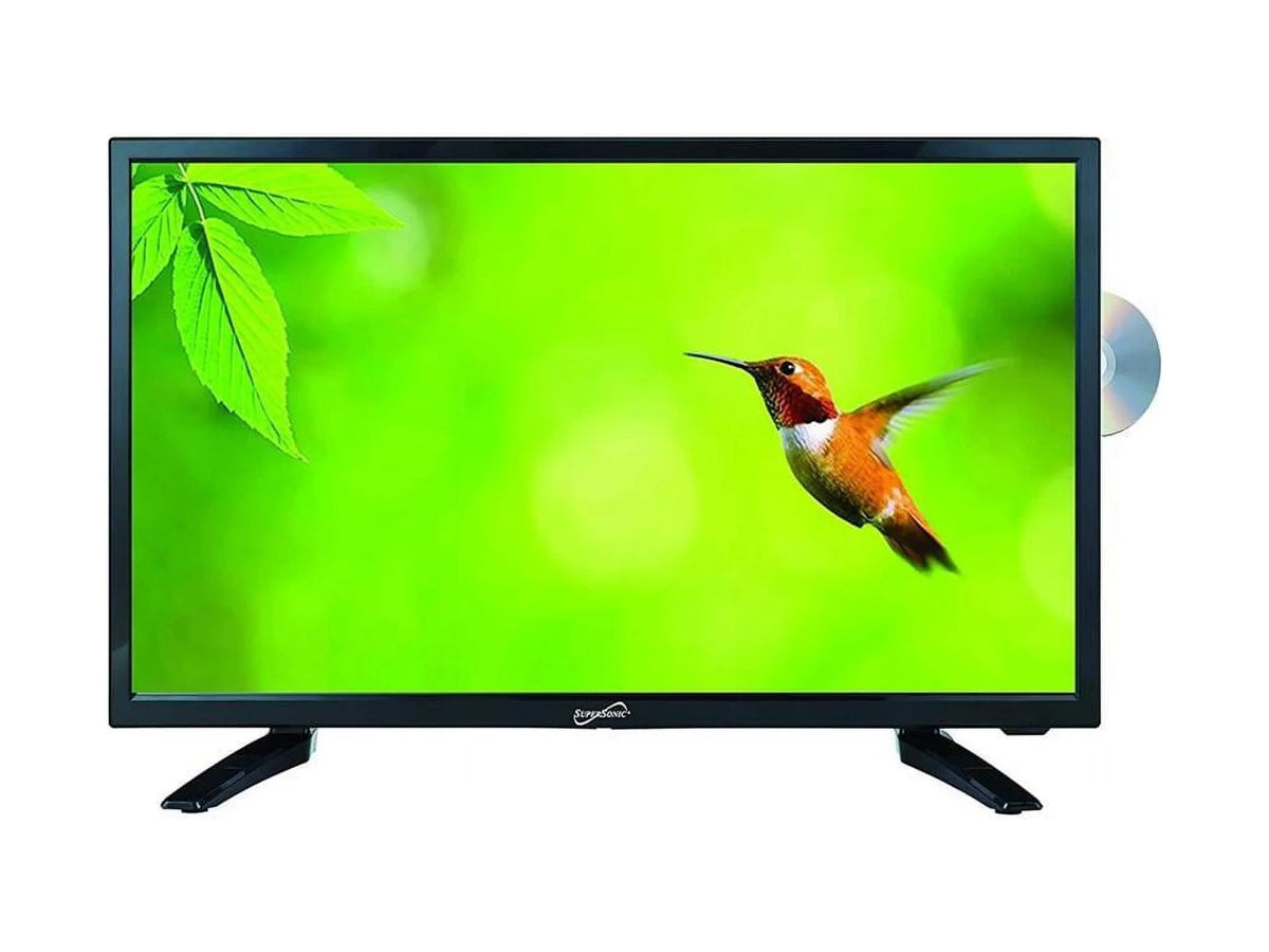 HDTV with Reader DVD LED Volt (SC-1912) USB and HDMI ACDC 19" SD Player Supersonic 12 Card