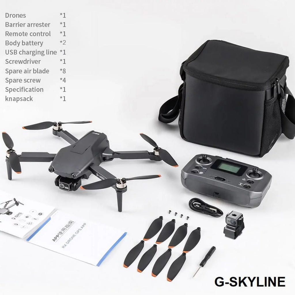Power Camera Brushless 5G L600 Dural G-SKYLINE Full PRO Drone 3Km 4K FPV distance RC GPS