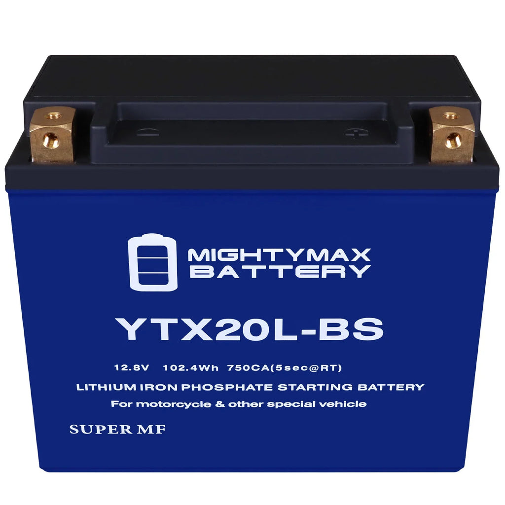 All RXP GTX Battery YTX20L-BS SeaDoo Lithium Replacement compatible with Models 94-07 4-TEZ,
