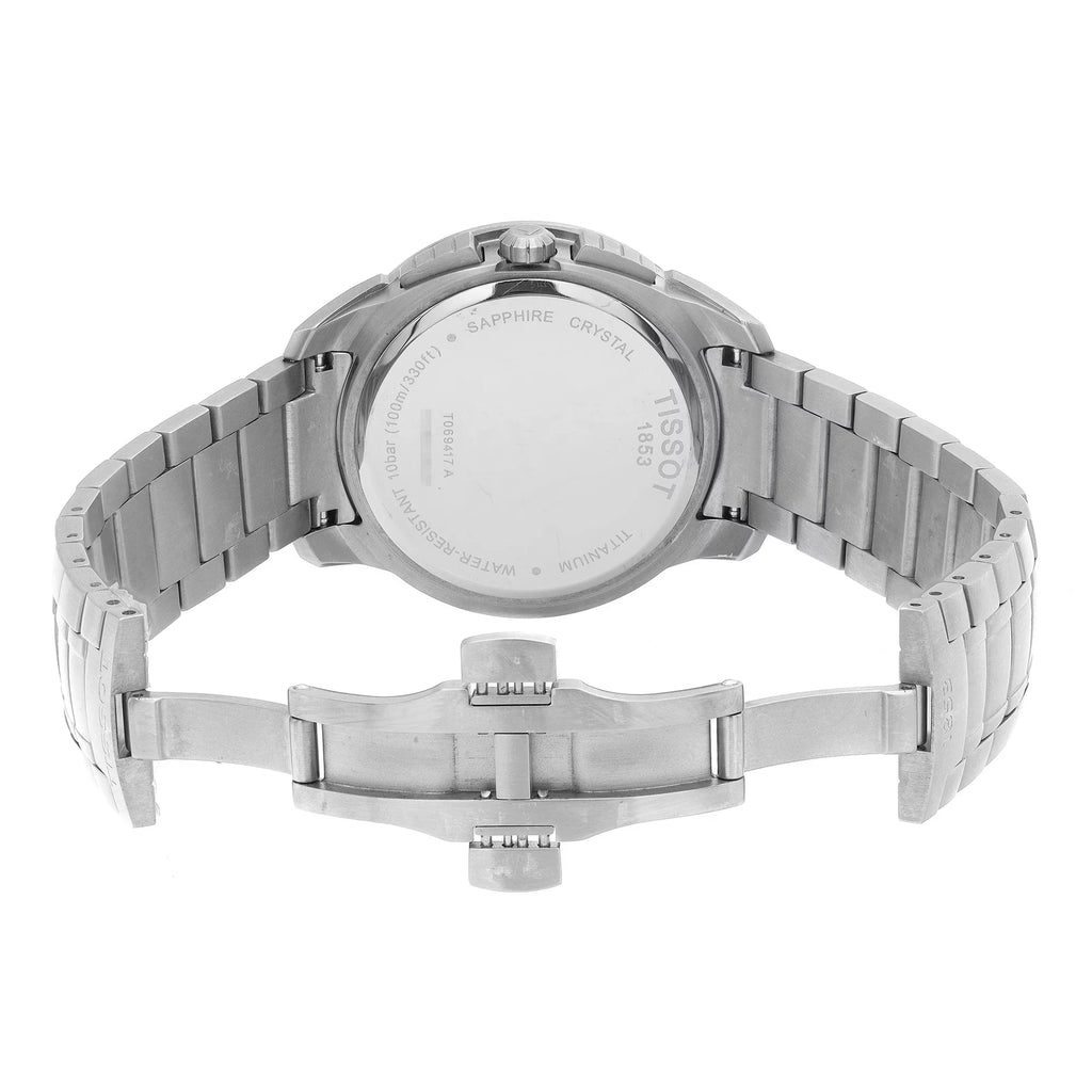 Watch T-Sport 43mm Tissot Blue Quartz Mens Dial Titanium T069.417.44.041.00