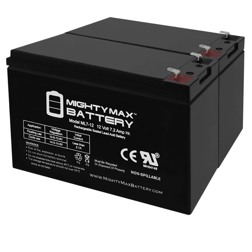 2 Sea-Doo - SLA Dolphin # for Model Pack 7.2AH Battery 12V SD554