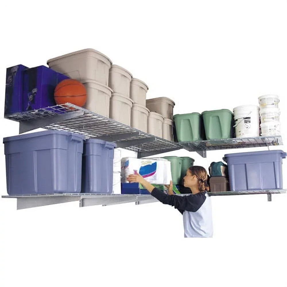 in 2 - in. pack Garage System Hammertone 15 Wall in. 45 Shelf HyLoft Wire Storage Steel x